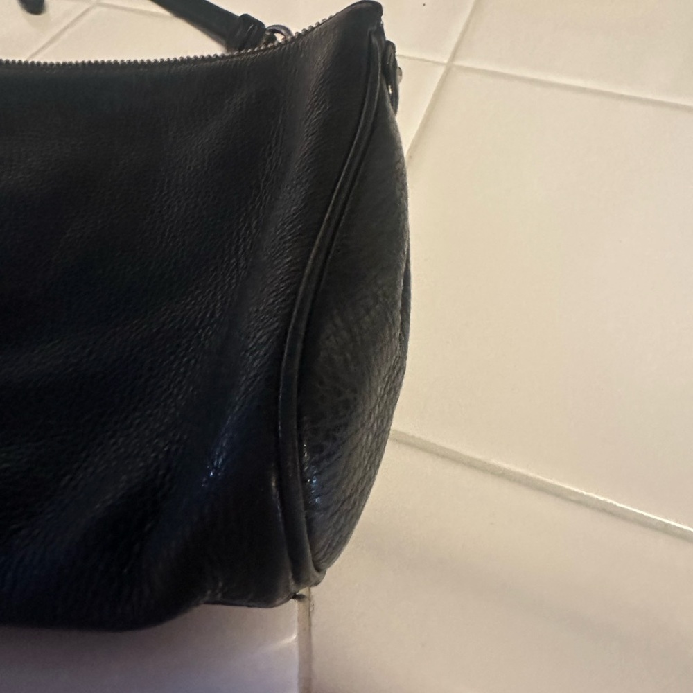 Coach Pebbled Black Leather Crossbody Bag - Picture 8 of 9